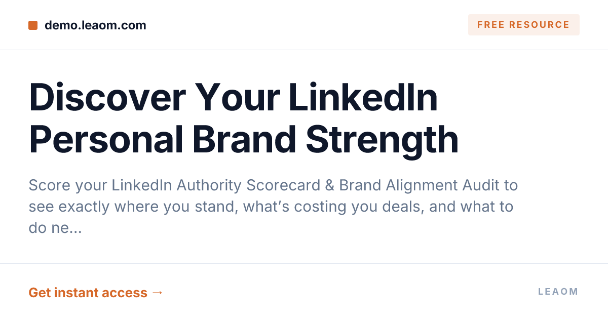 Discover Your LinkedIn Personal Brand Strength